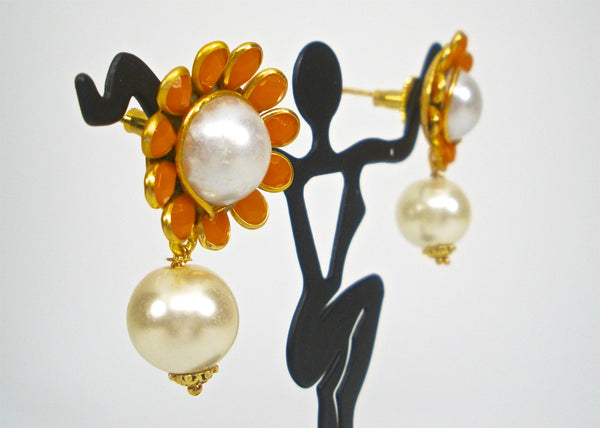 pearl set with pachi pendent
