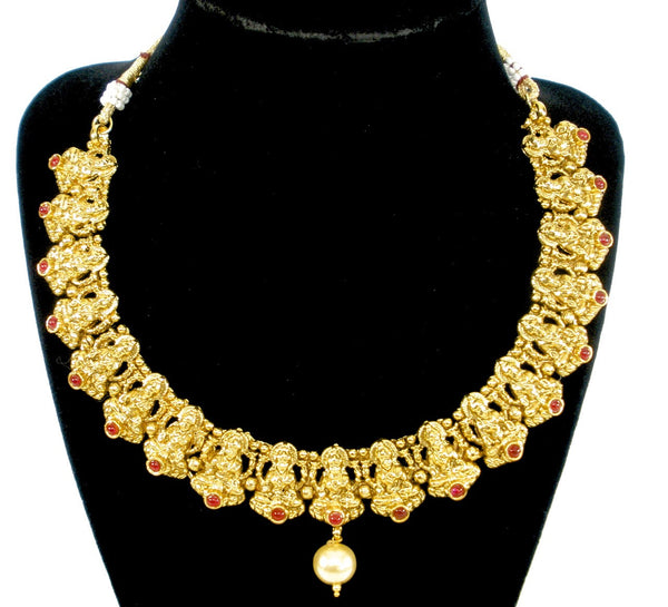 lakshmi idol necklace set
