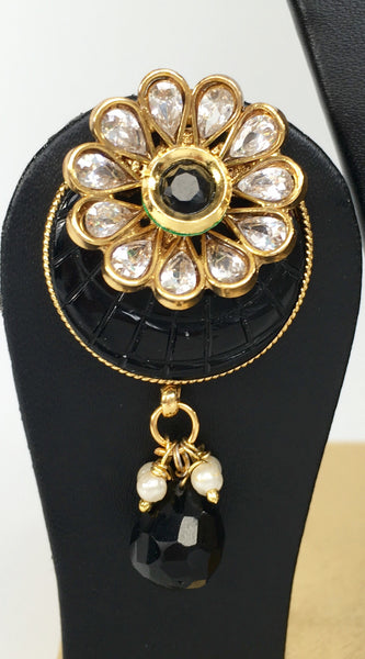 Chandbali pendent set