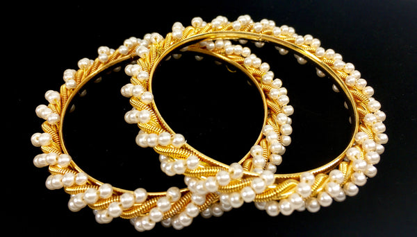 pearl bangles pair