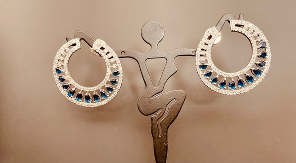 Statement stone earrings