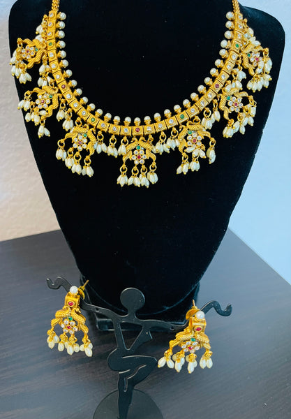 Traditional guttapusalu necklace set