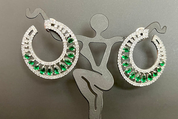 Statement stone earrings