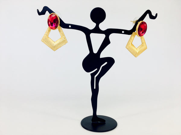 rhinestone earrings