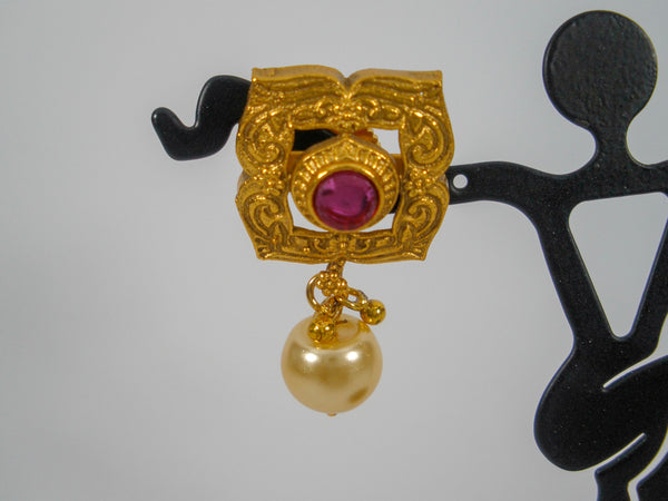 Necklace set with antique gold finish